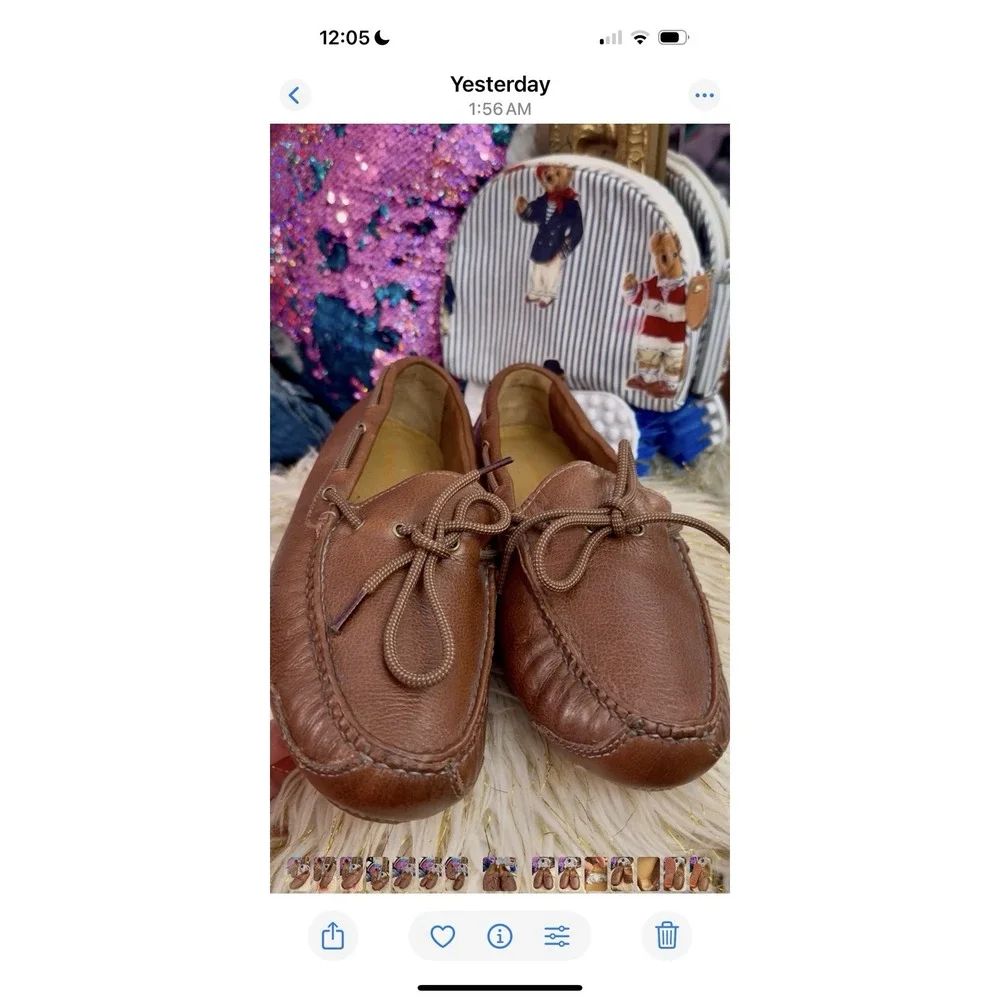 Cole Haan Men's Gunnison Brown Leather Driving Loafers; Size 10EE